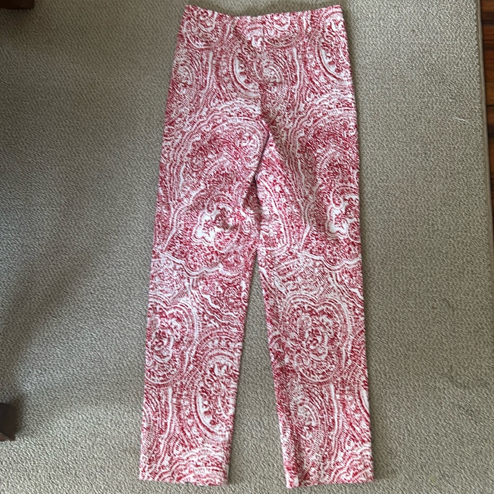 SARA CAMBELL Paisley, cigarette pants .M